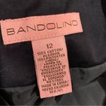 Bandolino  Floral Tapestry Black Bolero Open Front Cotton Blazer Size 12 Photo 7