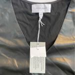 Dear John Susana Vegan Faux Leather V-Neck Tank Top in Black Size L NWT Photo 5