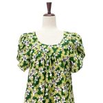 Vintage Hawaiian Reserve Green Floral Muumuu Dress Size Large Made in Hawaii USA Photo 3