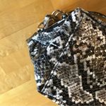 Penelope Ann Faux Leather Snakeskin Shoulder Bag, Black, Gray, White, Silver Black Photo 6
