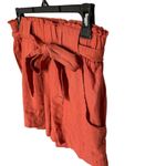 Indigo Rein  Women's Orange Red Paperbag Waist Shorts Casual Summer Photo 2