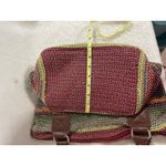 The Sak Crochet Multi Colored Stripes Boho Shoulder Bag Purse Photo 8