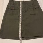 Workshop Denim Women’s Olive Green Mini Skirt Size 8 Photo 7