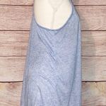 PINK - Victoria's Secret PINK Victoria’s Secret Heathered Blue Racerback Sleep Tank Top Size S Photo 2