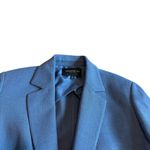 Lafayette 148 Nazelli Textured Wool Jacket Blazer Single Button Wool Size 4 Blue Photo 2