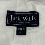 Jack Wills Women’s Size 2 White Floral Jacquard V-Neck Tank Fit Flare Dress Photo 4