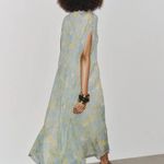 ZARA  Blue Floral Maxi Dress bohemian boho floral printed flowy  Photo 15