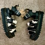 Dr. Martens BLAIRE HAIR-ON COW PRINT SANDALS Photo 9