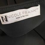 Nicole Frank Zip Off Bell Sleeves Fruzsina Top Swiss tech Stretch Fabric Small Black Photo 7