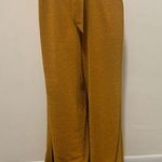 Anthropologie  elastic waist woman size LARGE pants copper color with shimmer Photo 0