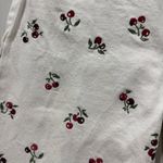 Reformation Cherries Embroidered High Rise Straight Size 28 Festival Preppy Photo 3