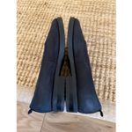 Eddie Bauer Black Nubuck Leather Flats Made in Italy Slip On Shoes Women 8N Photo 4