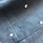 Charlotte Eskildsen Designers Remix Jacket Black Leather Crystals Size XS Photo 5