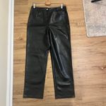 Aritzia Wilfred The Melina Pant In Black Faux Leather Size 12 Photo 5