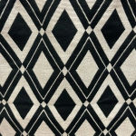 Worthington  Black Beige Diamond Pencil Lined Knee Skirt Back Zip 8 Photo 2