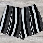 Show Me Your Mumu Sawyer Short Women S Black White Striped Crepe High Rise Flowy Photo 2