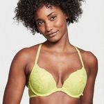 Victoria's Secret Victoria’s Secret The sexy tee 36DDD Lightly padded Bra Yellow Lace Floral Photo 0