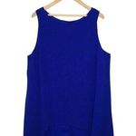City Chic New  Dress Womens L 20 Hi Low Sleeveless Trapeze Chiffon Electric Blue Photo 0