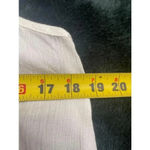 Entro Women's  White and‎ Blue Embroidered Floral Boutique Tank Top Size S Photo 6