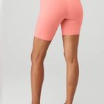 Alo Yoga  Pink Bike Shorts High-Waisted Stretch Alo Bike Shorts
7"inseam Size XS Photo 2
