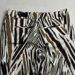 Chicos So Slimming Crop Pant Size 0.5 / 6 Graphic Animal Print Brown Photo 4
