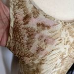 Solitaire Swim Sheer Cover-up Dress Sz Small Snake Animal Print Brown Hi-Low Photo 6