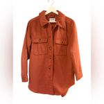 Old Navy Size Small Rust Red Shacket Jacket New With Tags Photo 1