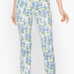Talbots Slim Ankle Jeans - Watercolor Vases - NWT 14 Photo 0