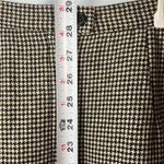 Vintage houndstooth pleated lined midi skirt size 6 made in Costa Rica Black Photo 6