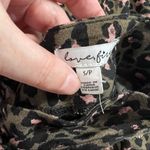 Love, Fire Olive Green Pink Leopard Print Skirt Photo 3
