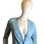 Tory Burch Simone Goblin Blue Wool Long Cardigan M Photo 6