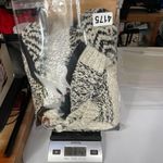 Joe Fresh Cardigan Sweater Womens XL Black White Acrylic Polyester Drape Front Photo 6