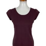 Athleta  Illusion Dress Small Maroon Sleeveless Sheath Activewear Work Photo 1