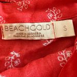 Beachgold Red Ruffle Wrap Skirt Photo 1
