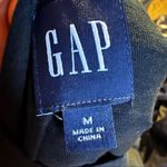 Gap Black Tiered Tank Dress Size M NWT Slub Jersey Knit Crewneck Shirring Photo 4