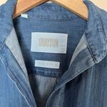 Grayson by Frank and Eileen Womens Cotton Chambray Midi Blue Shirt Dress XS Photo 3