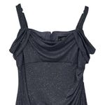 Alex Evenings Smokey Gray Sparkle Maxi Ballgown Formal Dress NWT Women Size 16 Photo 1