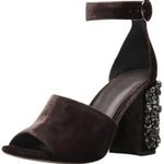 Joie 💕💕 Lafayette Velvet Heel Sandal In Coal Photo 0