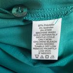 Susan Graver Sussan Graver Teal Blue Green Blouse Large Button Up Shirt Tunic Office Photo 7