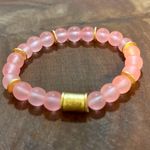 Handmade NWT Handcrafted Bubblegum Pink Frosted Bracelet Photo 1
