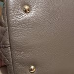 Vera Bradley Taupe Quilted Leather Emma Satchel Photo 5