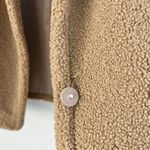French Connection  Teddy Sherpa Peacoat Oversized Jacket in Light Brown Size XS Photo 5