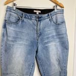 Woman Within  Distressed Skinny Jeans Size 18W 28” Inseam Light Wash Photo 3
