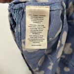 Anthropologie  Embellished White and Blue Sleeveless Blouse Photo 3