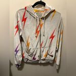Aviator Nation  velvet‎ lighting blot full zip hoodie, size small Photo 2