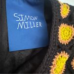 SIMON MILLER Wizzy Crochet Set in Black, Camel, & Kiwi Size Small Yellow Photo 14