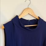 Lafayette 148 Navy Wool Sheath Dress $798 24W Plus Size Blue Photo 1