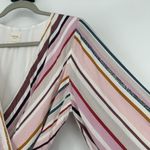 Harper Heritage  Wrap Top Blouse Vertical Stripe Pink 3/4 Balloon Sleeves Size M Photo 3