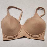 Athleta Lands' End Women's Wireless Seamless T-Shirt Bra Size 32D Beige Photo 0