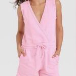 Universal Threads Universal Thread Target Pink Knit Romper V Neck Drawstring Waist, size XL, NWOT Photo 1